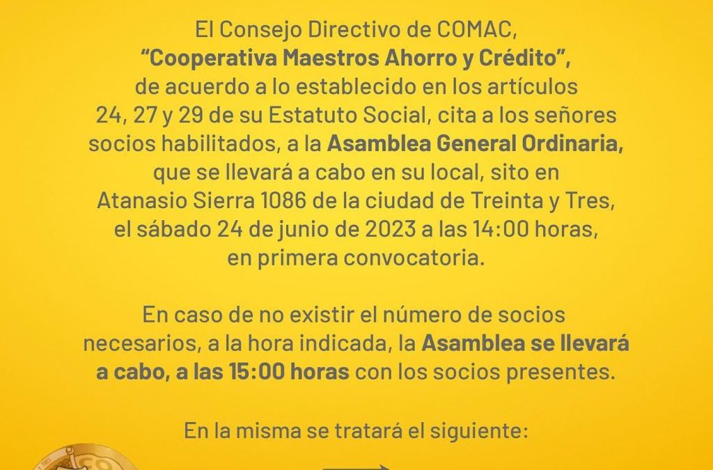 XXXIV Asamblea General Ordinaria